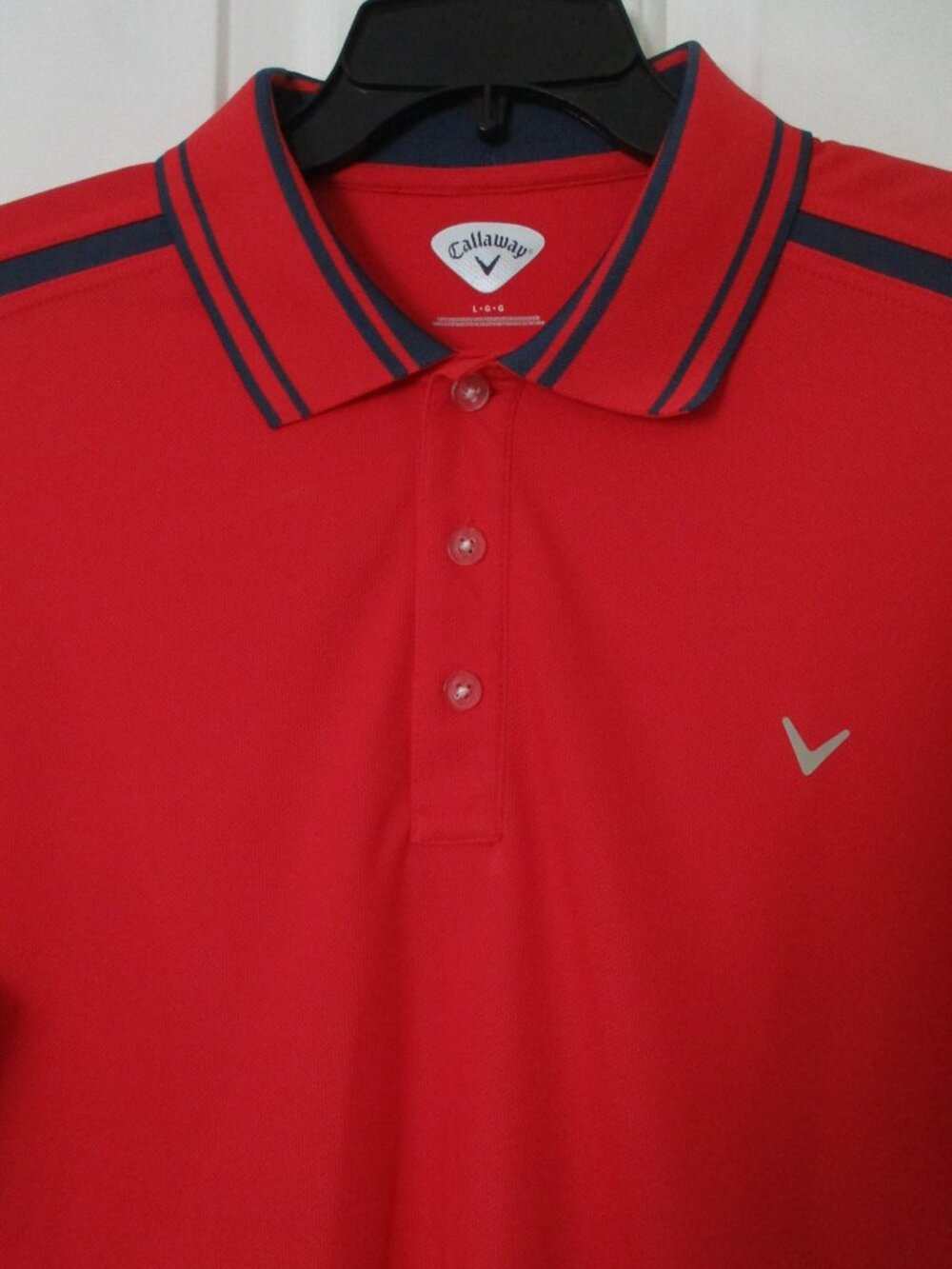 Callaway Mens S/S Red Golf Polo Shirt NWOT - Size Large